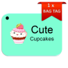 Cute Cupcakes Bag Tag