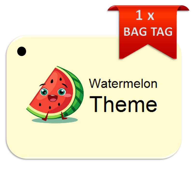 Watermelon Bag Tag