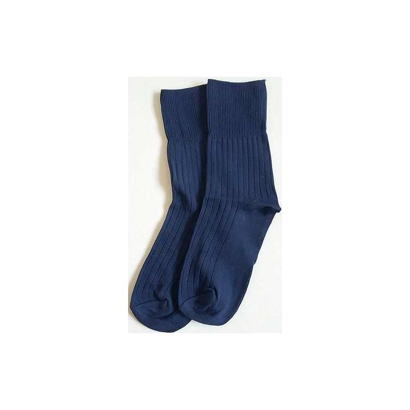 Navy Ankle School Socks